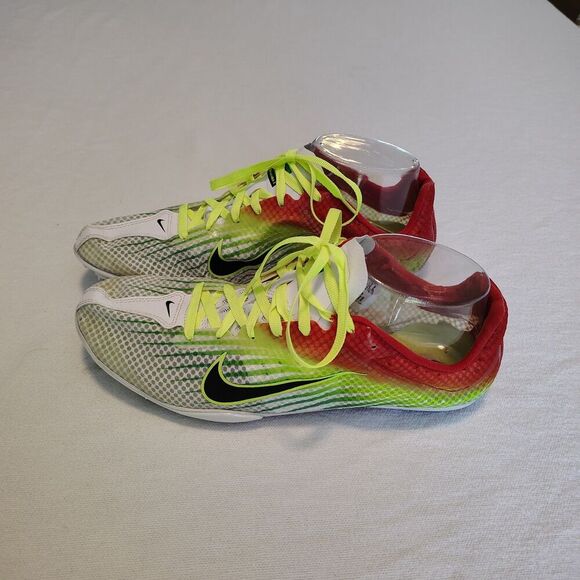 NIKE RUNNING MEN'S ZOOM MAMBA 3 TRACK SHOE Spikes Distance Green Volt Size 7.5 - Picture 2 of 9